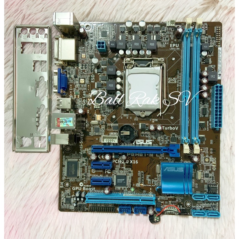 เมนบอร์ด Asus P8H61-M LE 1155 +ฝาหลัง