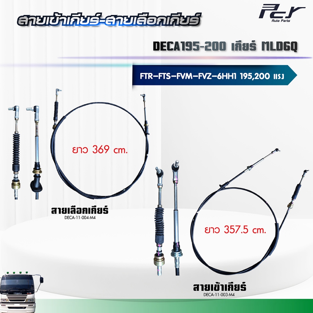 สายเข้าเกียร์ - สายเลือกเกียร์ //DECA195/200 //FTR-FTS-FVM-FVZ เกียร์ MLD6Q(6HH1) 195 hp.** ของแต่ง 