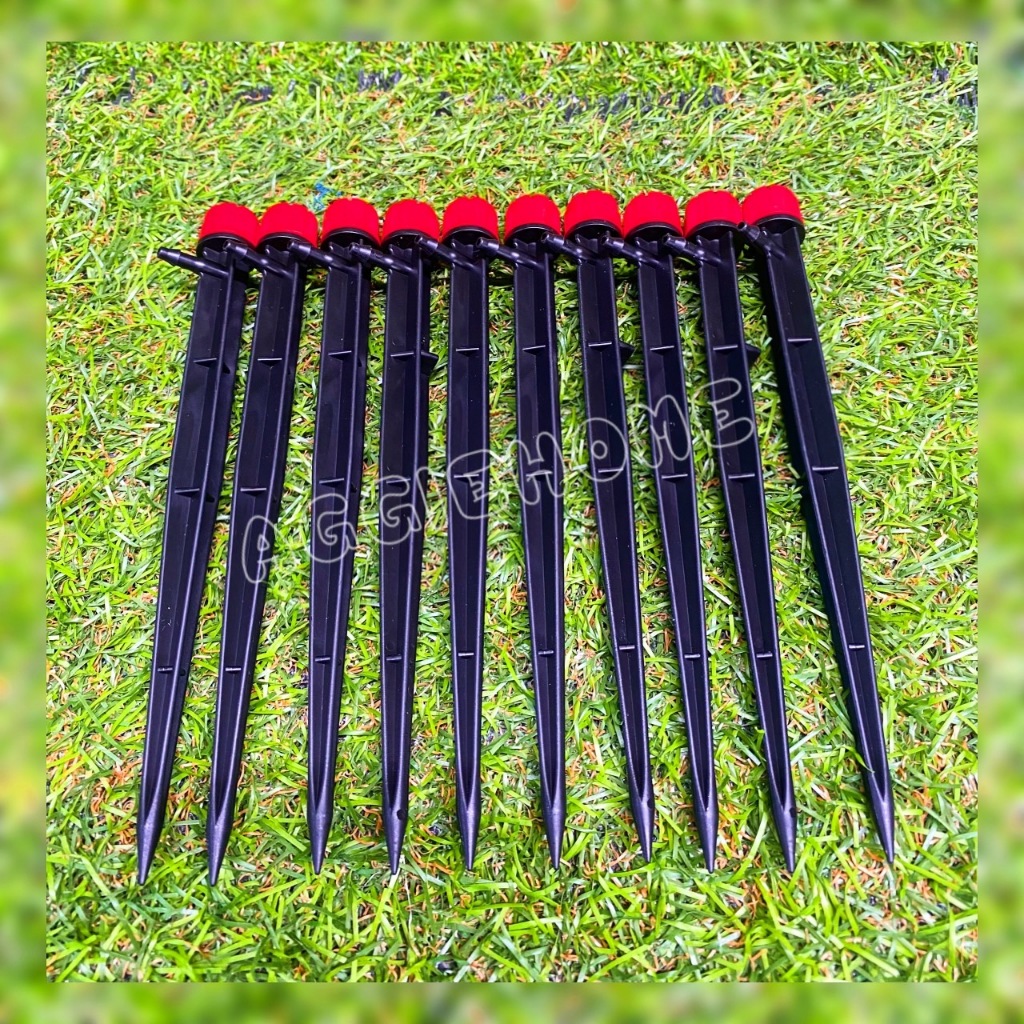 Chaiyo หัวน้ำหยด หมุนปรับได้ พร้อมขาปัก 15 ซม.รุ่น 371-SL (แพ็ค /10ชิ้น) ระบบน้ำ น้ำหยด