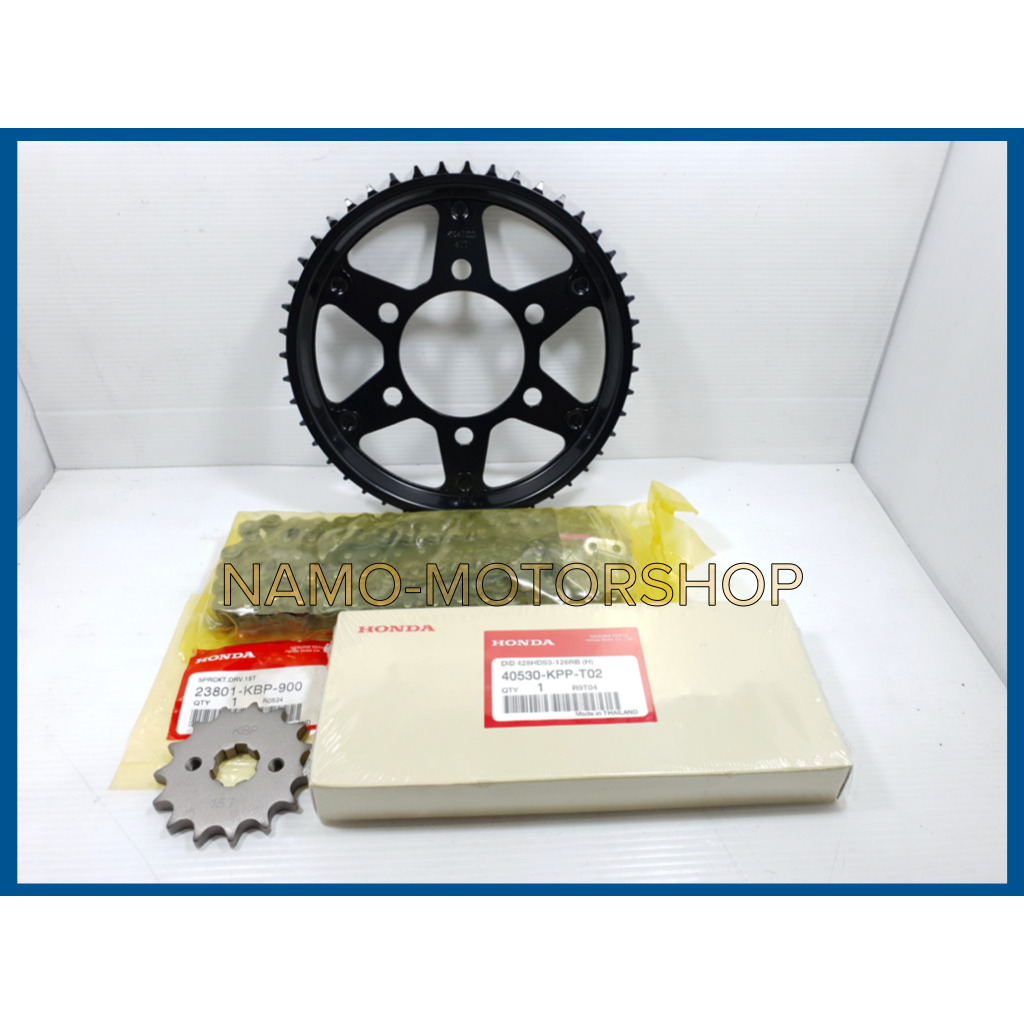 (CB 150R) ชุดโซ่และสเตอร์หน้าหลัง Honda CB 150R แท้