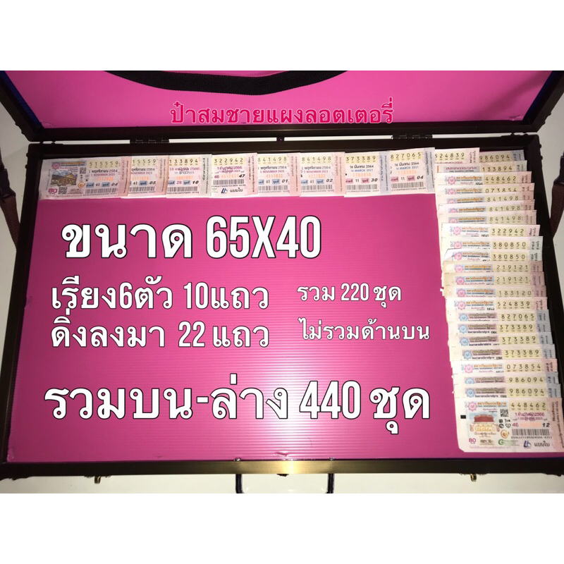 แผงลอตเตอรี่✖️ขนาด65×40เรียง6ตัว✖️พร้อมส่ง ราคา ถูกที่สุด ดีลบีเคเค แกลเลอรีภาพที่ 2