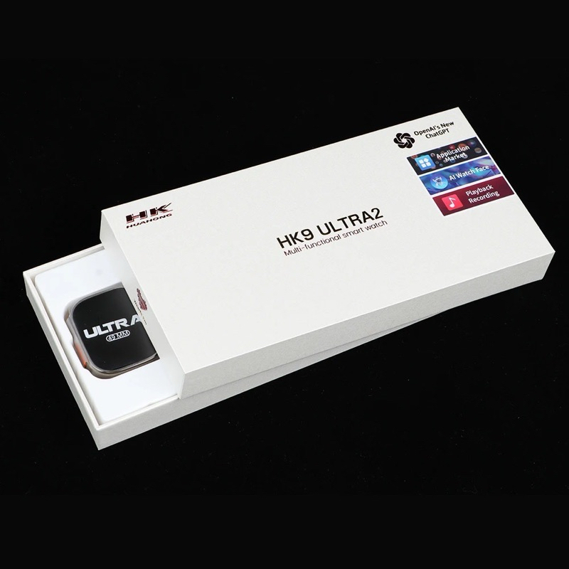 hk9ultra 2จอ49mmทัชกรีนลื่นแถม เคส+ฟิล์มกันรอย+สายสปอร์ต