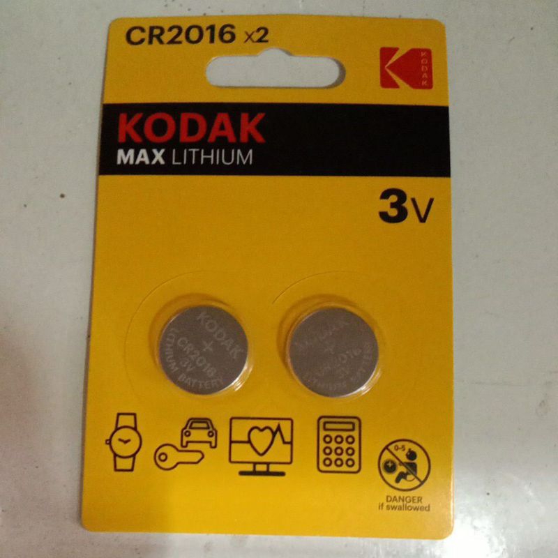ถ่านกระดุม KODAK CR2016 2ก่อน
