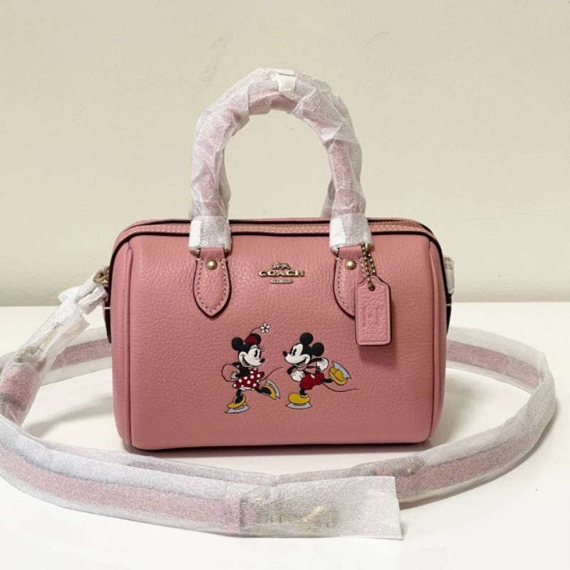 กระเป๋าสะพายDISNEY X COACH MINI ROWAN CROSSBODY WITH ICE SKATE MOTIF  CN030