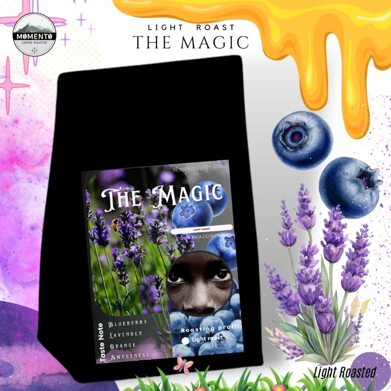 The Magic เมล็ดกาแฟคั่ว โคลัมเบีย+คอสตาริก้า ขนาด 100 กรัม