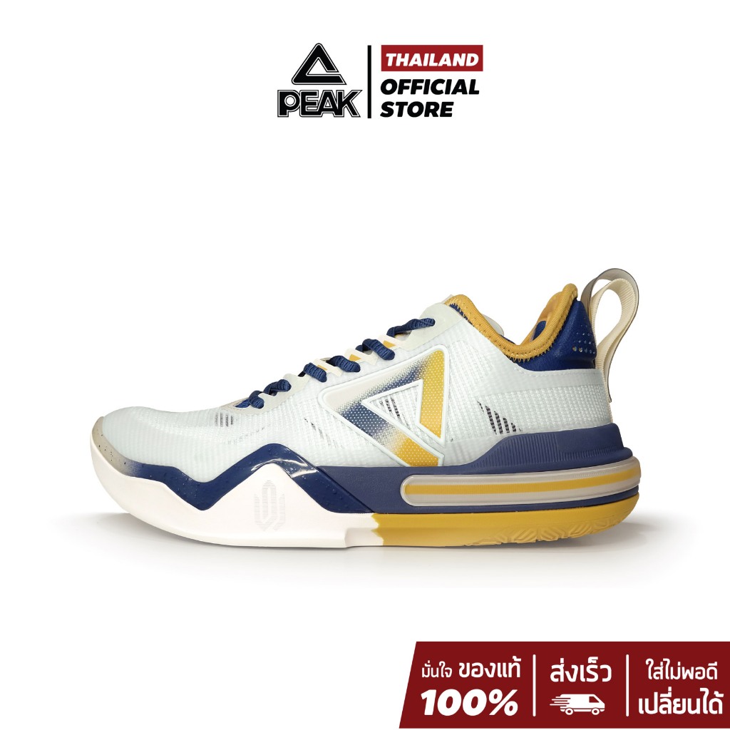 PEAK AW1 "Golden State Warrior" ET33817A รองเท้าบาสเกตบอล พีค นุ่ม ปกป้องข้อเท้า ลดแรงกระแทก ซัพพอร์ทสูง พื้นทนทุกสนาม