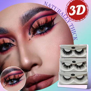 🌟พร้อมส่ง🌟ขนตาปลอม3D แบบหนา ขนนุ่ม ขนตาปลอมสายฝอ ขนตาบาร์บี้ ขนตานางรำ *ไม่มีกาวในตัว*
