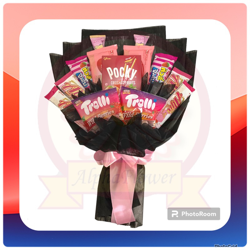 ช่อขนมสดใสหลากสี สามารถทักเเชทสอบถามได้ตลอดนะคะ❤️