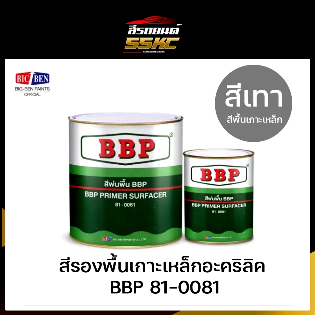 สีรองพื้นเกาะเหล็ก BIC BEN  สีรองพื้นอะคริลิค BBP 81-0081