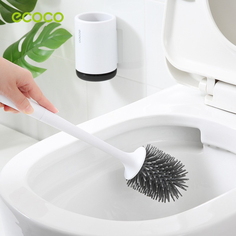 [พร้อมส่ง]ECOCO แปรงล้างห้องน้ำ พร้อมที่เก็บ ไม่เจาะผนัง พร้อมสแตนด์แปรง ประหยัดพื้นที่