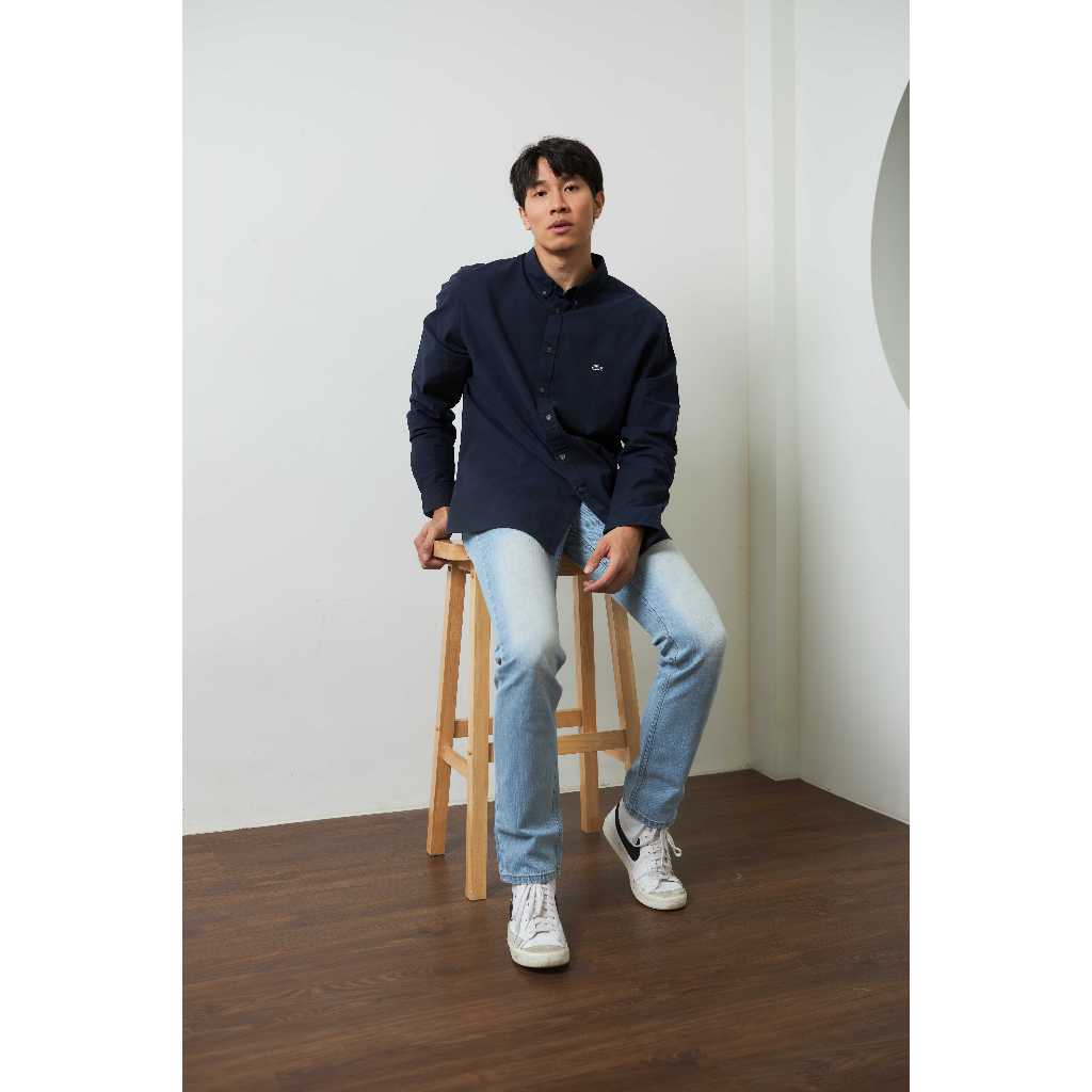 Henry Como Hades Light Blue กางเกงขายาวผู้ชายกระบอกเล็ก