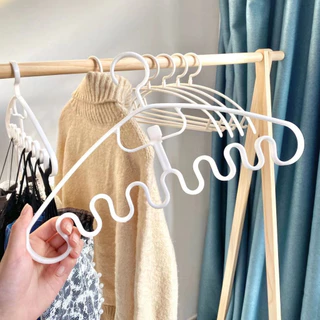 ไม้แขวนเสื้อสลิงกันลื่น ไม้แขวนอเนกประสงค์