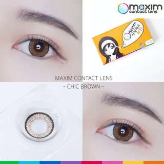มีสีใหม่ !! Maxim Beauty (กล่องส้ม) คอนแทคเลนส์สี รายเดือน ( 1 คู่ 2 ชิ้น )