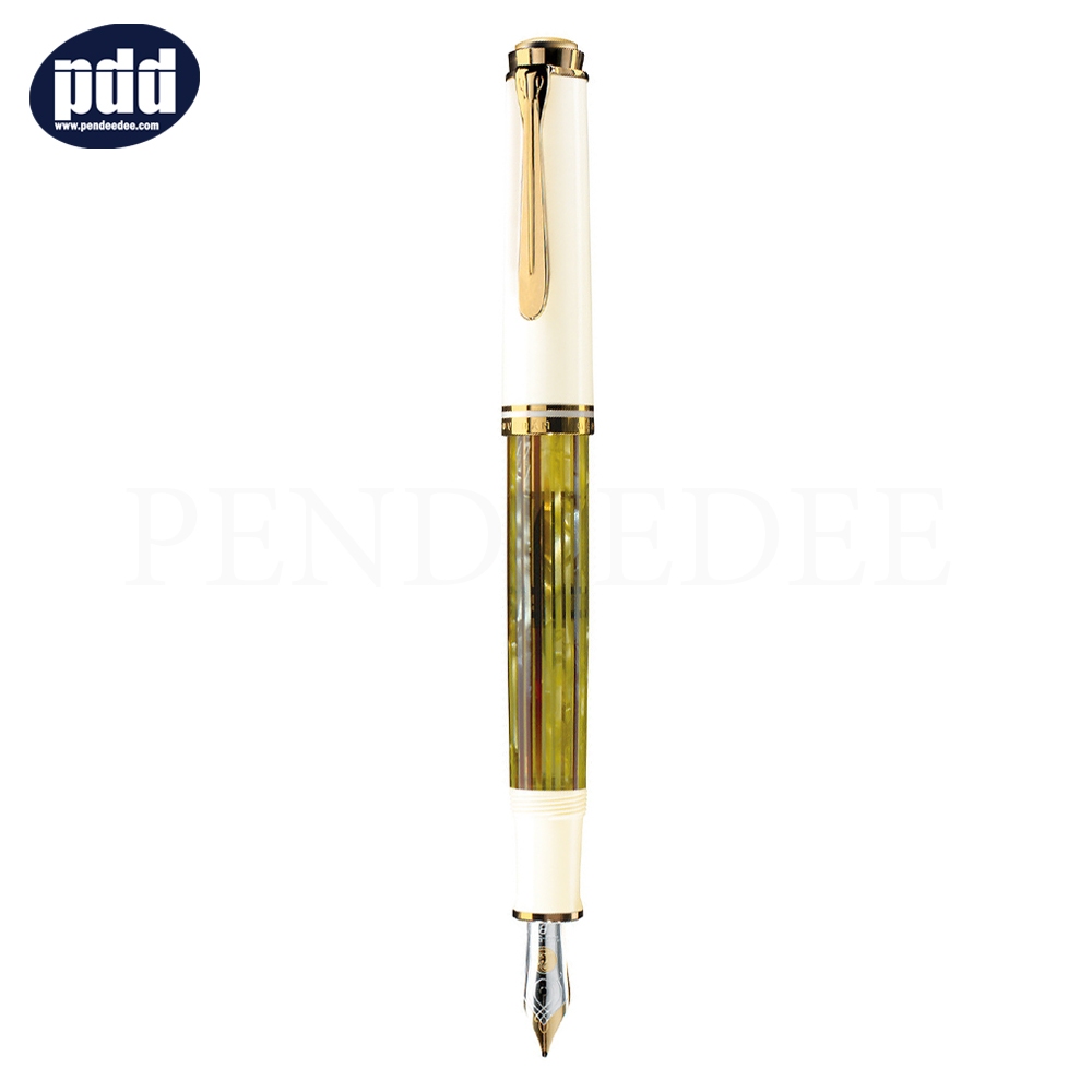 Pelikan ปากกาหมึกซึม พีลีแกน เอ็ม400 - Pelikan Souveran M400 Fountain Pen Tortoiseshell White (Nib EF , F)