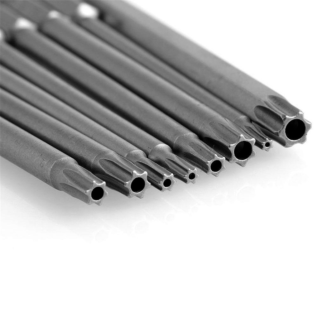 【One_boutique】11PCS ชิ้นพร้อมดอกพลัมแม่เหล็กไขควงชุดบิต T5-T40 ก้านหกเหลี่ยมไขควงไฟฟ้า เจาะ เครื่องมือ50-100mm - รูปที่ 4