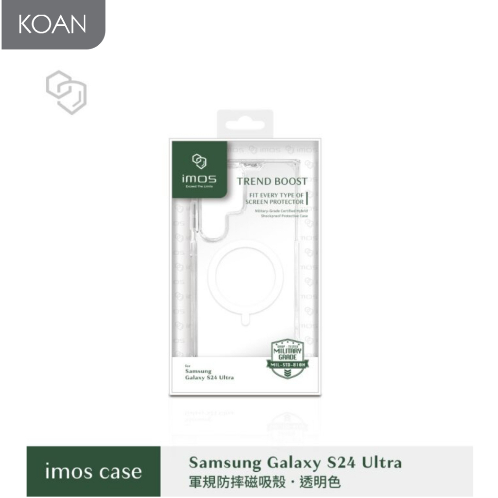 เคสมือถือ IMOS M๑g Case for for Samsung S24 Ultra - Clear