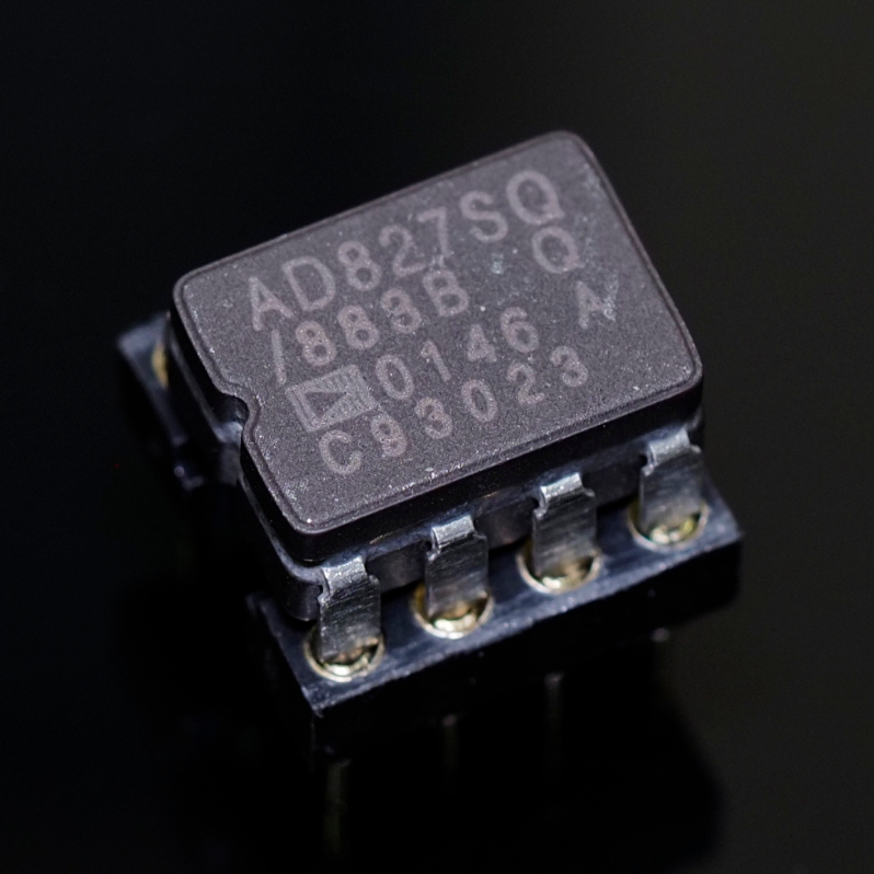 Dual OP-AMP ออปแอมป์ AD827SQ/883B ตัวถังเซรามิค ผลิตที่ Philippines ของแท้ พร้อมส่ง