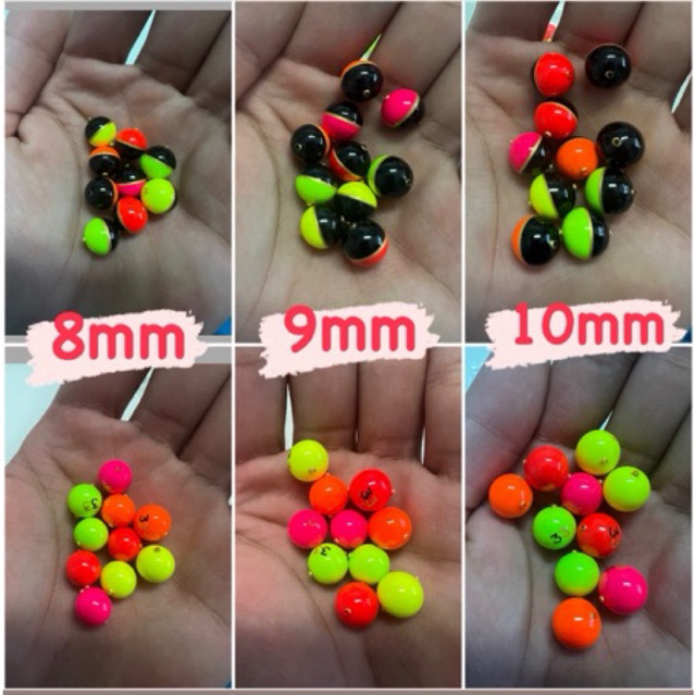 ทุ่นลูกโดด ทุ่นเม็ดโฟมนาโน33 มี3ขนาด 8,9,10 mm