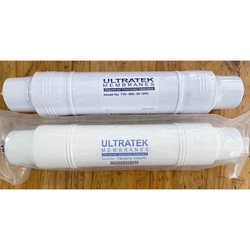 ไส้กรอง Inline RO Membrane 50 GPD / 150 GPD ยี่ห้อ Ultratek ขนาด 11-12 นิ้ว (One Touch)