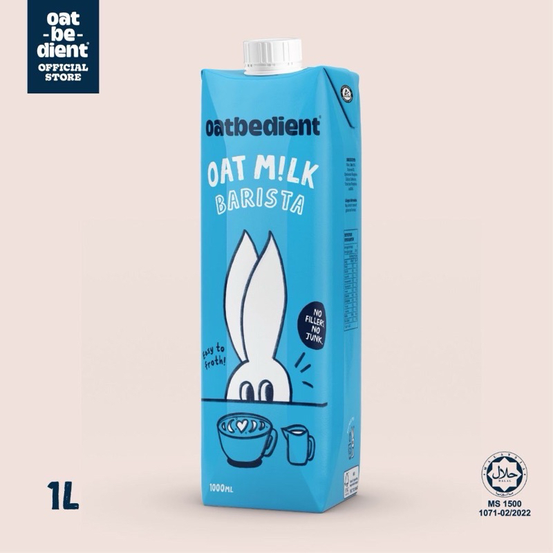 👀OATBEDIENT Oat Milk for Barista นมข้าวโอ๊ต สูตรสำหรับบาริสต้า สตีมง่าย Vegan-friendly by VANIVITO