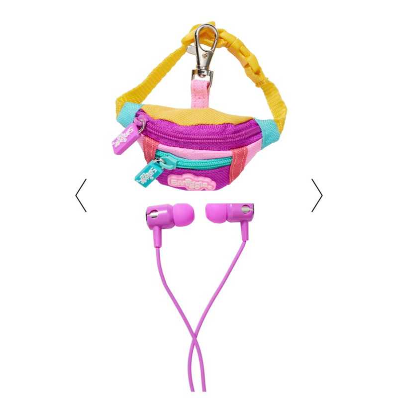 Smiggle earbuds หูฟัง พวงกุญแจเป้จิ๋ว