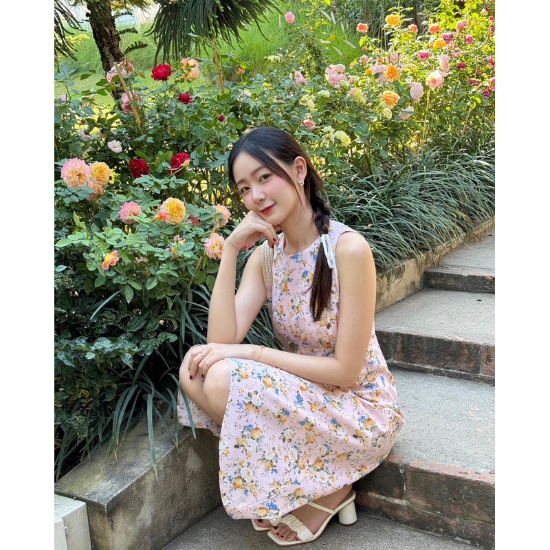 LULU BLOSSOMS - La Rose Dress (Color: Pink)