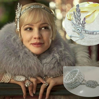 มงกุฏแกสบี้ถุงมือคาดผมเครื่องประดับสไตล์ผู้ดีอังกฤษสินค้าพร้…