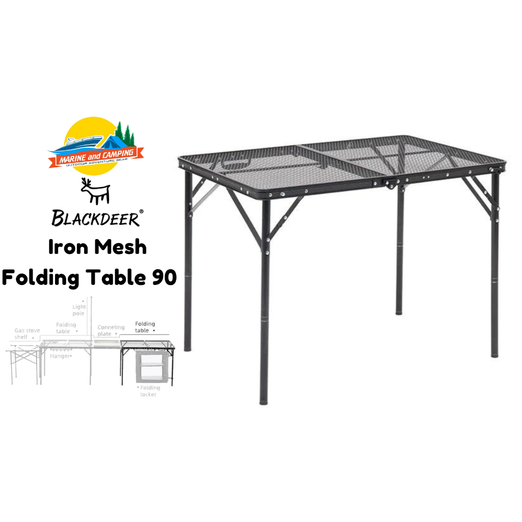 Blackdeer Iron Mesh Folding Table 90