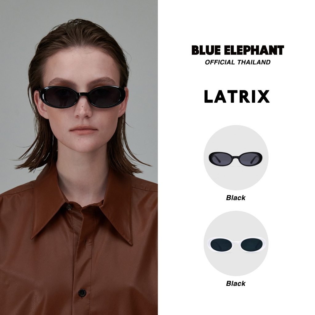 แว่นตากันแดด BLUE ELEPHANT -  LATRIX (Black, White, Green crystal, Beige)