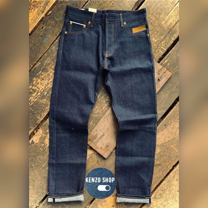 กางเกงยีนส์ขายาว501 งานท็อปผ้าดิบริมแดง