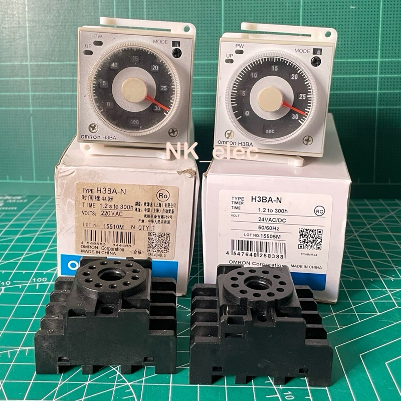 H3BA-N 11ขา  24VAC/DC , 220VAC พร้อม Socket ส่งจากไทย🇹🇭