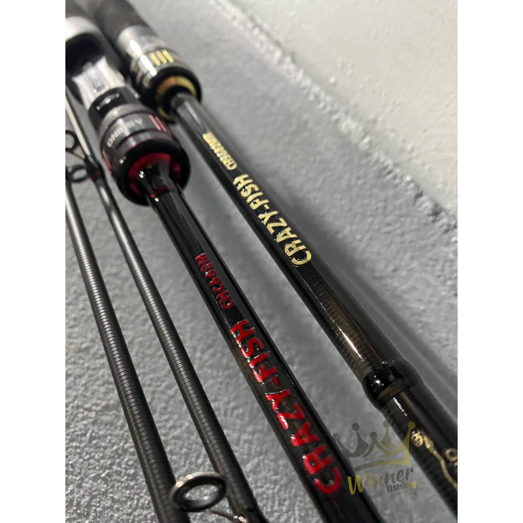 คันตีเหยื่อปลอม กราไฟท์ Ashino Crazy-fish