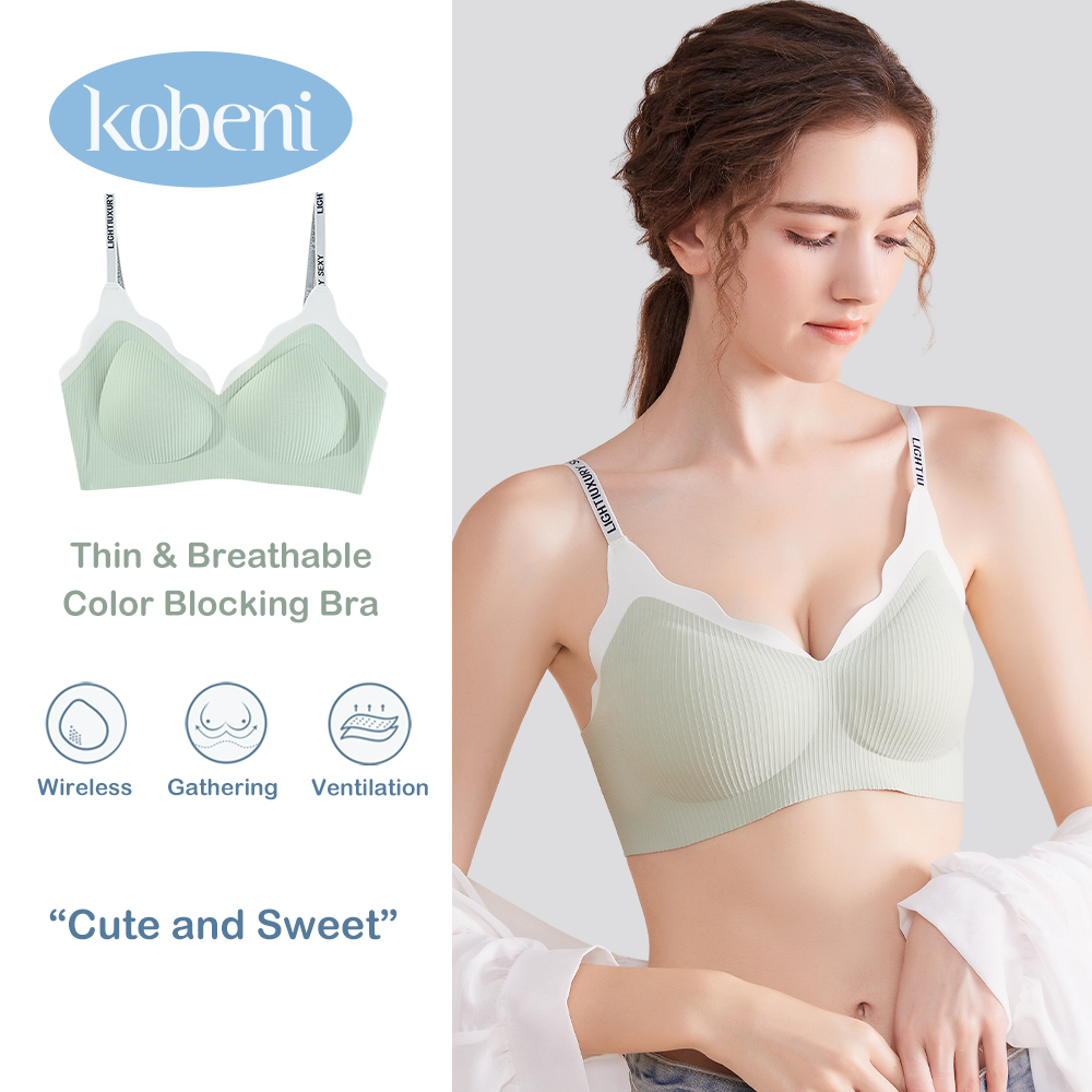 ⭐KOBENI⭐Cloud Zero Touch (W Strap) เสื้อชั้นใน Free Size สัมผัสดุจปุยเมฆ นุ่มสบายผิว การจับคู่สีคู่ที่ทันสมัย