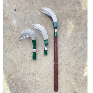 มีด สางใบอ้อยทำจากเหล็กใบเลื่อย 2 ใบมีดมีดกว้าง 12 ซมยาว 11 cm เมตรยาวรวมด้าม 21 ซม