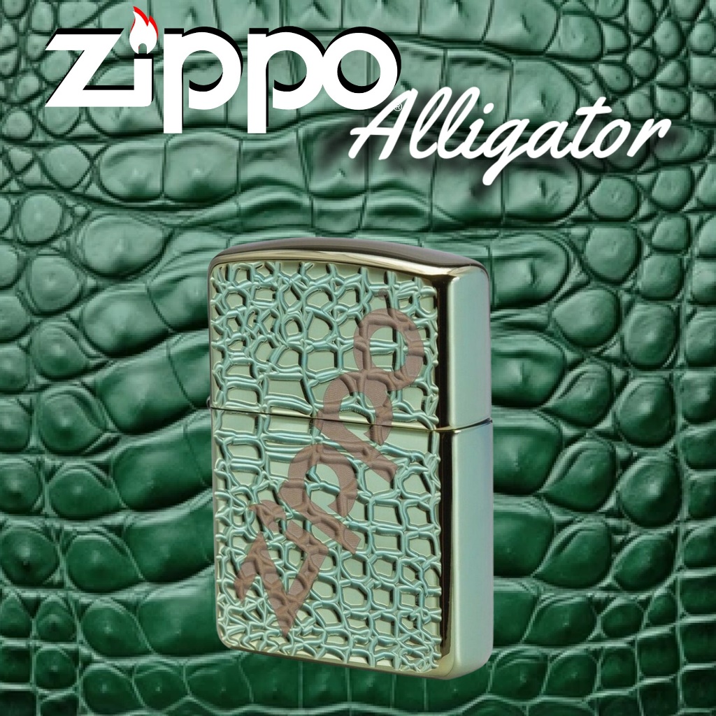 Zippo Armor Chameleon Alligator Skin, 100% ZIPPO Original from USA, new and unfired. Year 2019