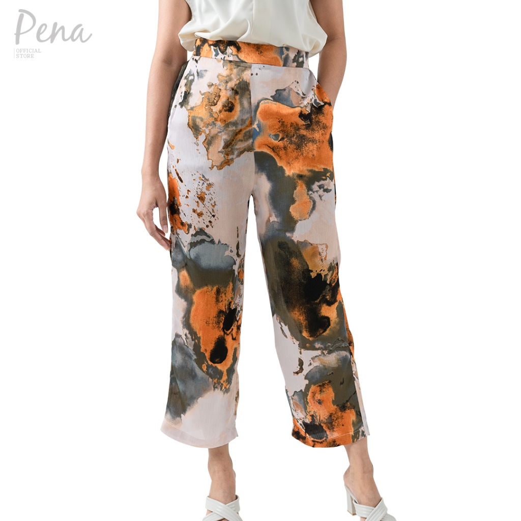 Pena house กางเกงผู้หญิงขายาว สม๊อคเอว PWPL122303
