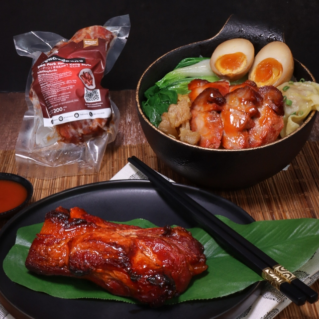 หมูแดงฮ่องกง สันคอ Char Siu ย่างเตาถ่าน ฉ่ำซอส สินค้าแช่แข็ง By The Eateria