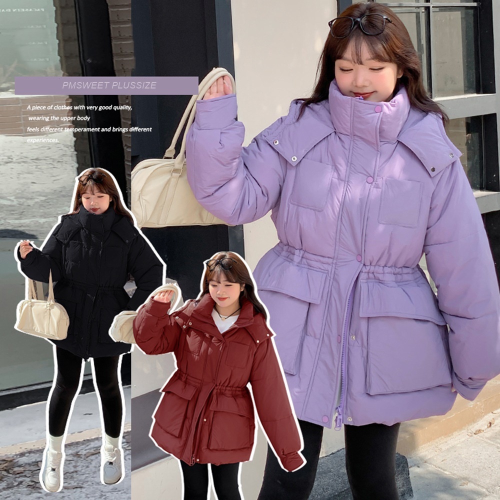 [ 🔥อกถึง 60" ] : PMP2254 : พรีออเดอร์ เสื้อผ้าไซส์ใหญ่ เสื้อโค้ทกันหนาว ใส่เมืองหิมะสำหรับสาวอวบ