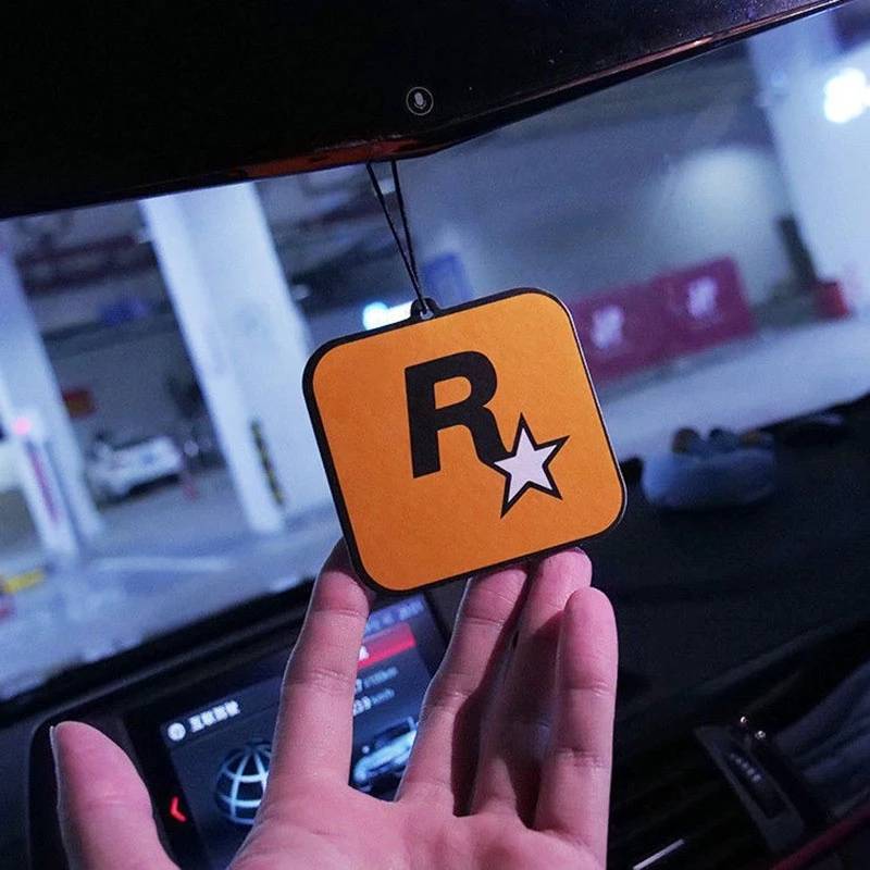 C017 แผ่นน้ำหอมปรับอากาศ R Star สำหรับแขวนรถยนต์ อโรม่า ดับกลิ่น ติดทนนาน