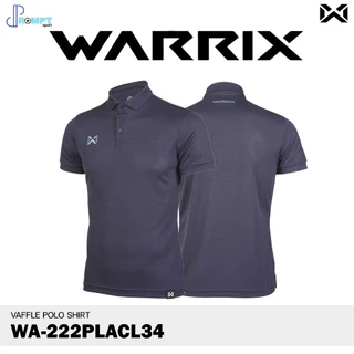 ถูกแทบทุน เสื้อสีพื้น เสื้อโปโลวอริกซ์ WARRIX VAFFLE รุ่น WA-222PLACL34 เสื้อโปโลสีแดง แท้100%