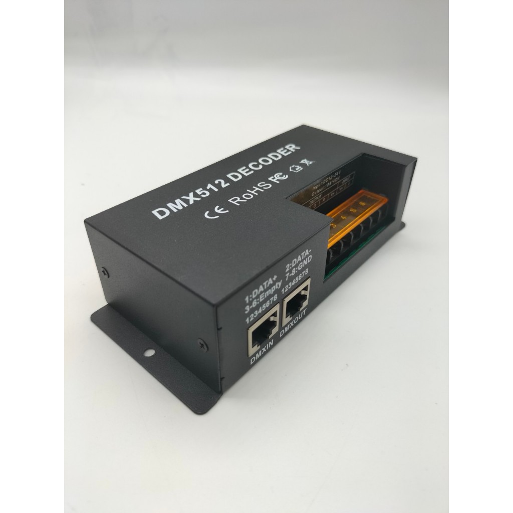 DMX512 DECODER  12V-24VDC 4X10A