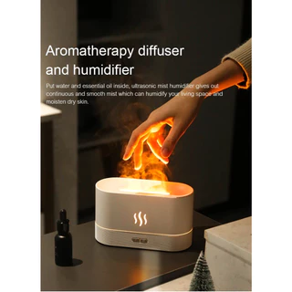 Goose Hours เครื่องเพิ่มความชื้น Flame Diffuser Humidifier 180 ML, Aromatherapy, USB Charging