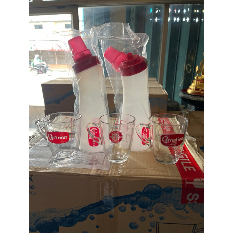 แก้วตวงมีหูจับ ชงร้อนกาแฟ สเกล8oz/250ml/1Cup (ราคาใบละ)พร้อมส่ง