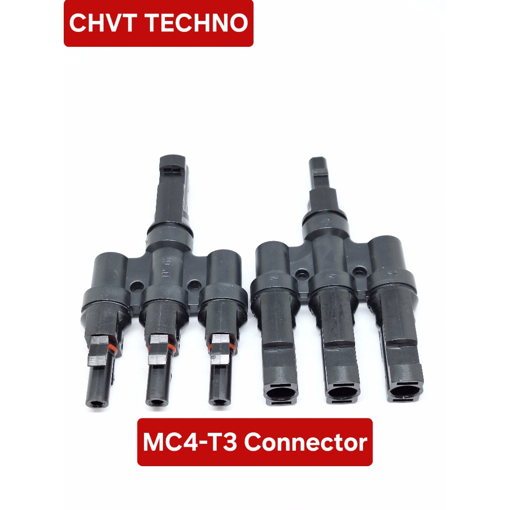 (1คู่) MC4 T3 ตัวต่อแยก MC4 1 ออก 3 ทาง โซล่าร์เซลล์
