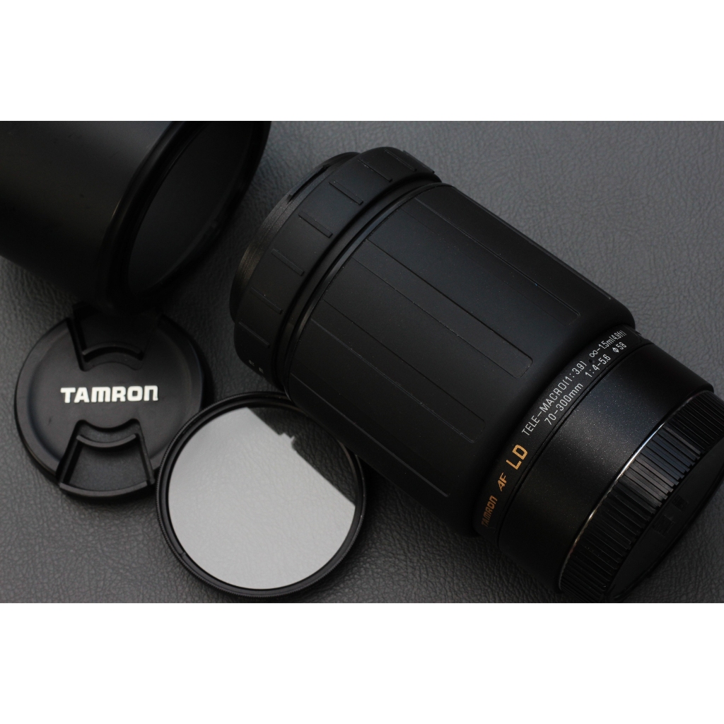 CANON Tamron 70-300mm f4-5.6 AF LD TELE-MACRO เลนส์ซูมกำลังขยายสูงสภาพ 98% + HOOD+FILLTER รับประกันสินค้า 7 วัน