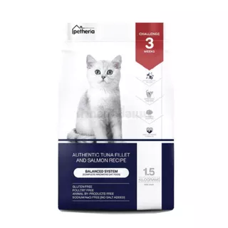 [6Kg] (1.5Kgx4ถุง] Petheria อาหารเม็ดแมว สูตร BALANCED SYSTEM ,SHINING AGE และ แมวสูงวัย 7+