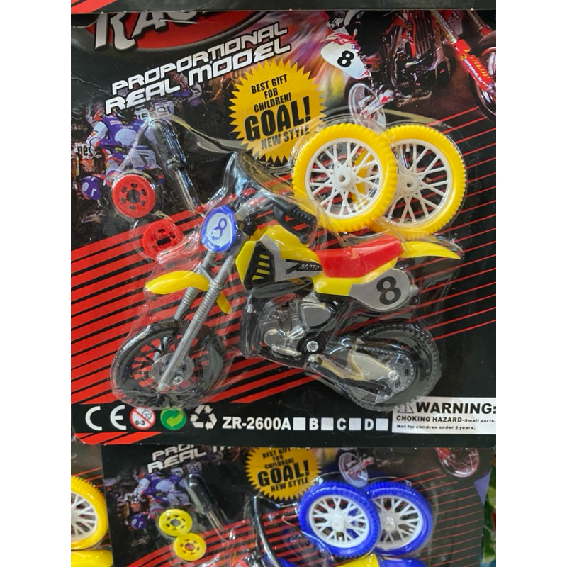 ของเล่นรถวิบากโมเดลรถวิบากจำลอง ชุดตกแต่ง  (คละสี) - รูปที่ 3