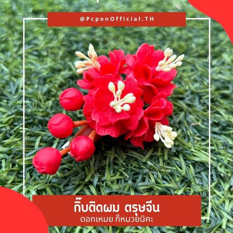 กิ๊บติดผม ดอกเหมย ตรุษจีนปีมังกร ก็หมวยนิคะ