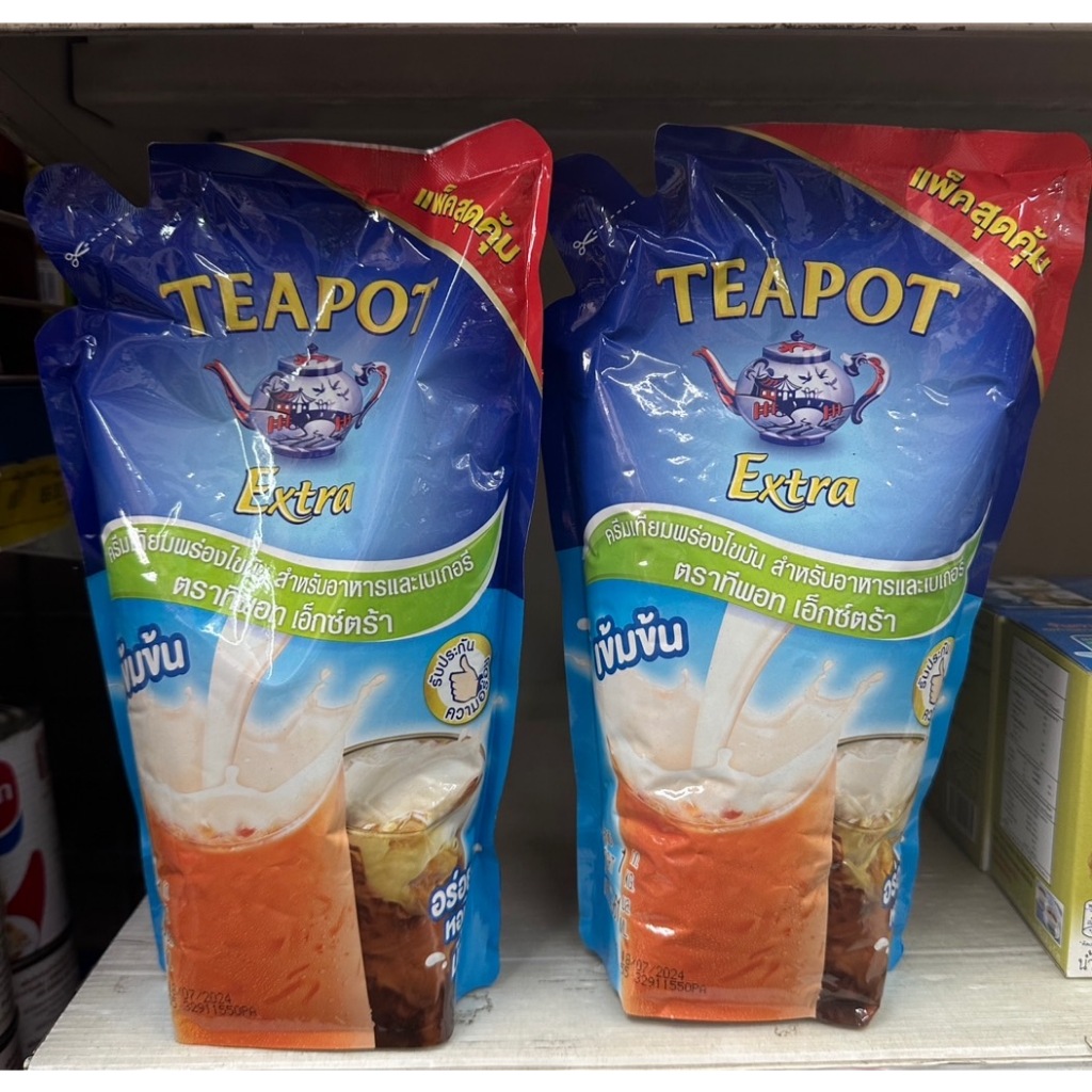 Teapot Extra ทีพอท เอ็กซ์ตร้า ครีมเทียมพร่องไขมันถุงเติม ขนาด 1 กก.