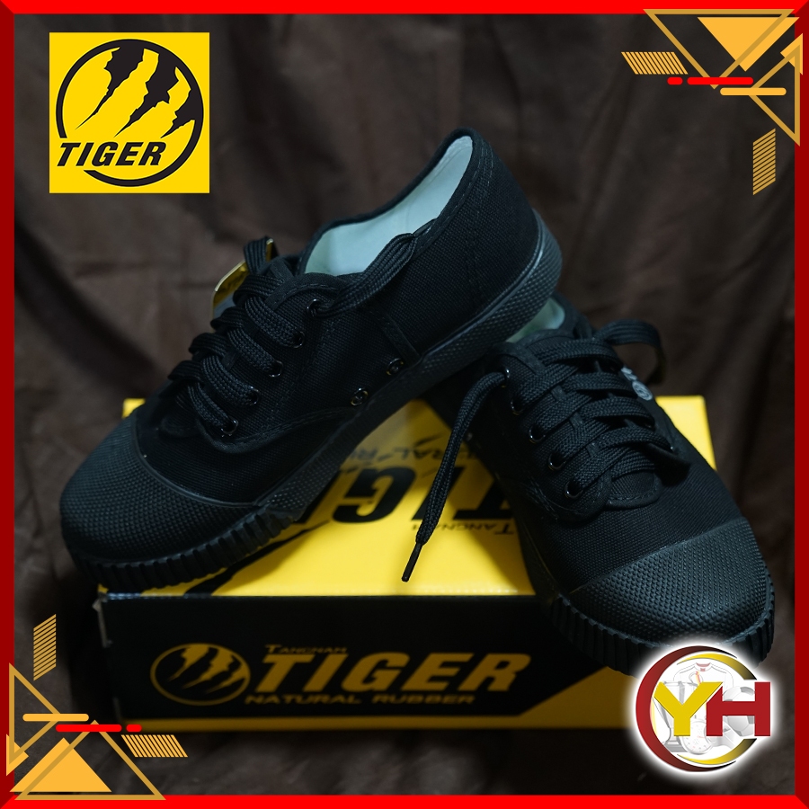 รองเท้าผ้าใบ Tiger 205 พื้นสีเขียว รองเท้านักเรียน สีน้ำตาล/ขาว/ดำ แบรนด์ Chappy พร้อมส่งของแท้ 100% - รูปที่ 4